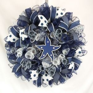 Nautical light up Starfish Wreath